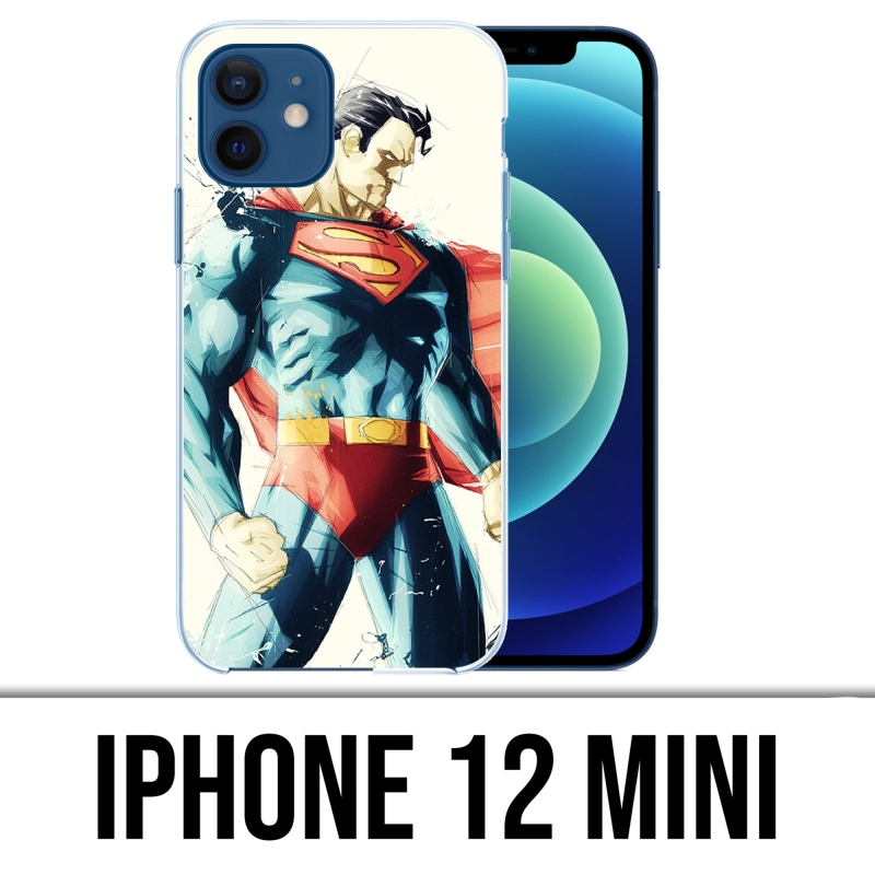 Coque iPhone 12 mini - Superman Paintart