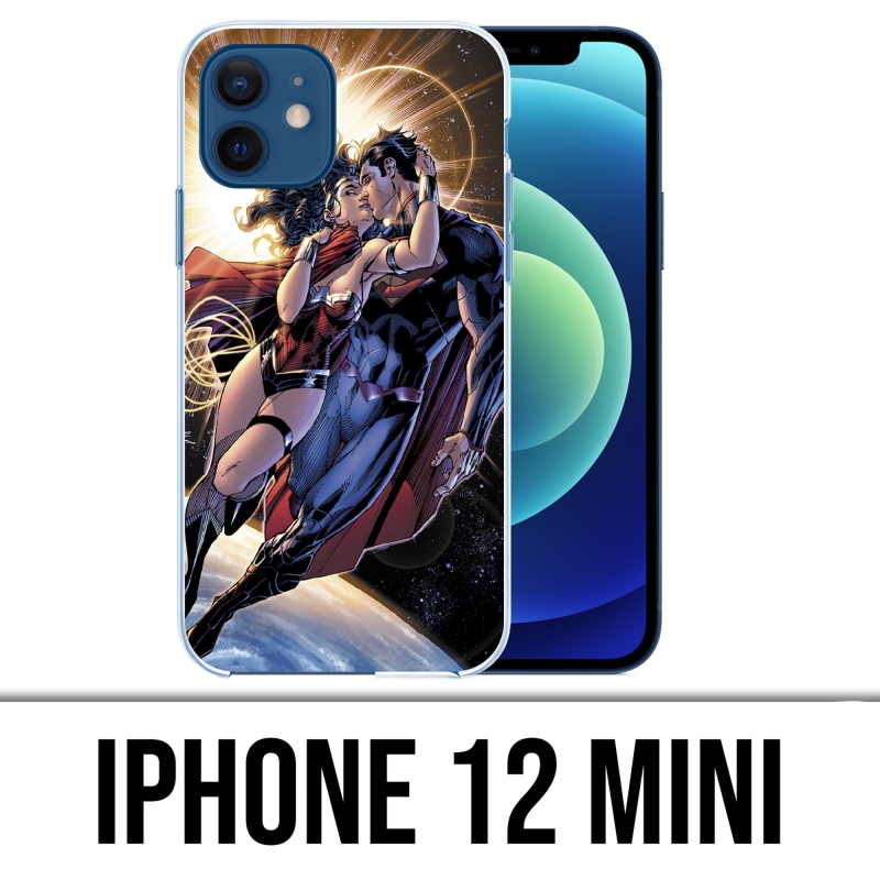 Custodia per iPhone 12 mini - Superman Wonderwoman