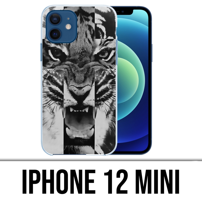 Coque iPhone 12 mini - Tigre Swag