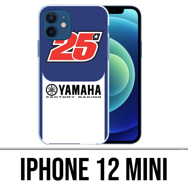 Coque iPhone 12 mini - Yamaha Racing 25 Vinales Motogp