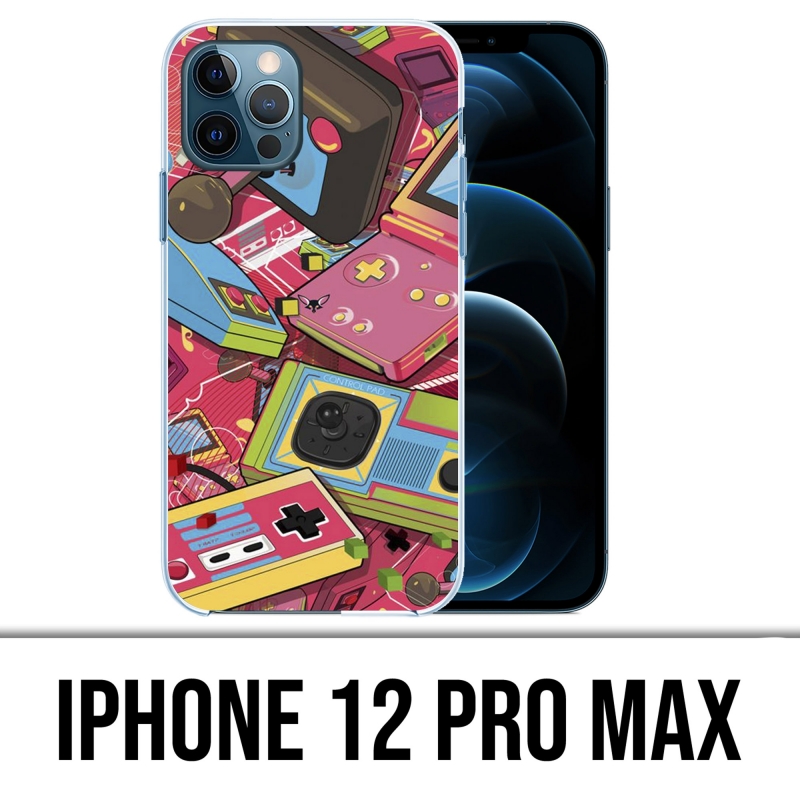 Funda para iPhone 12 Pro Max - Consolas Retro Vintage