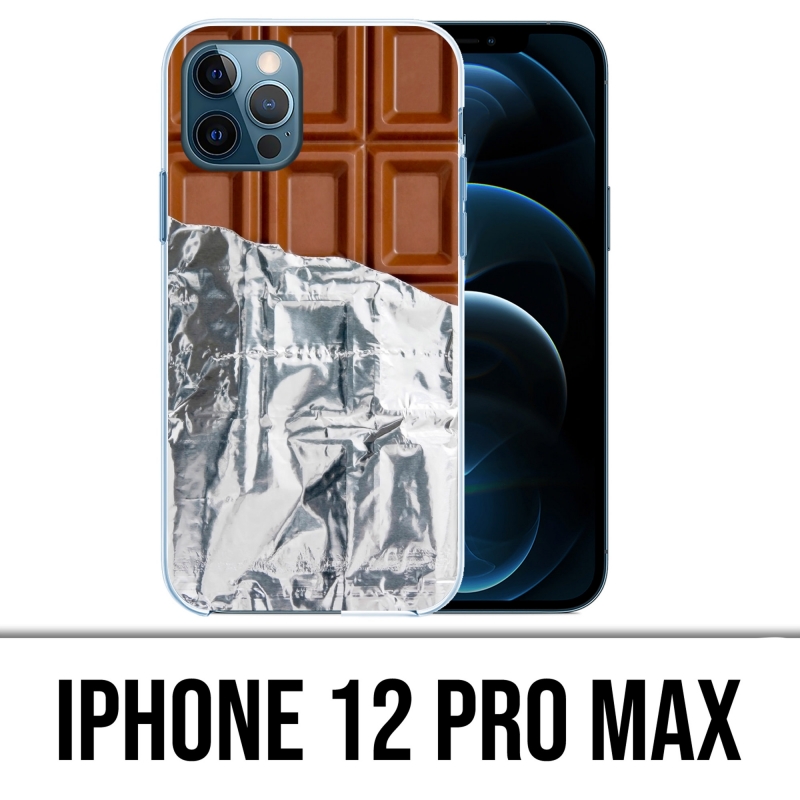 Custodia per iPhone 12 Pro Max - Tablet alu cioccolato