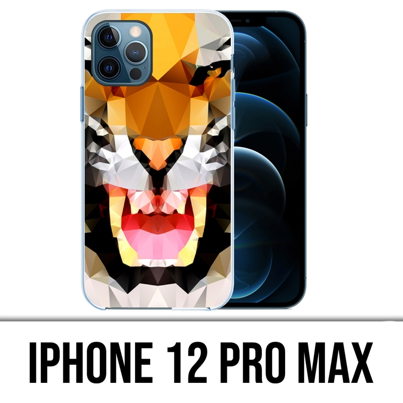 Custodia per iPhone 12 Pro Max - Geometric Tiger