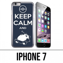 Funda iPhone 7 - Pokemon Ronflex Keep Calm