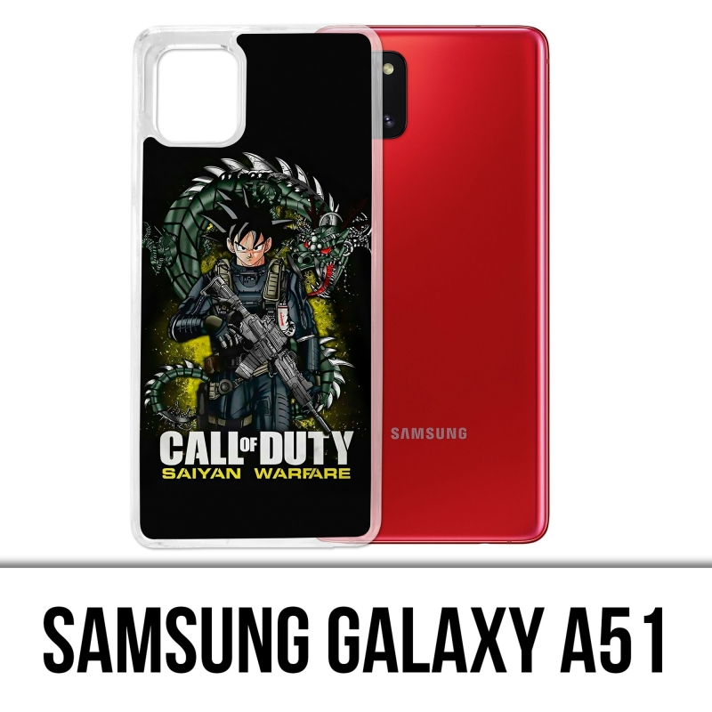 Coque Samsung Galaxy A51 - Call Of Duty X Dragon Ball Saiyan Warfare
