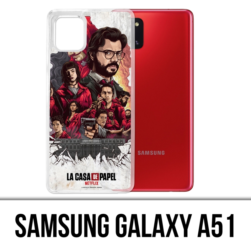 Coque Samsung Galaxy A51 - La Casa De Papel - Comics Paint