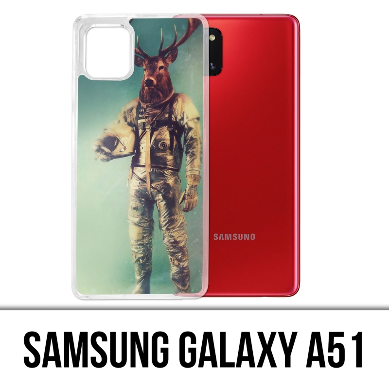 Coque Samsung Galaxy A51 - Animal Astronaute Cerf