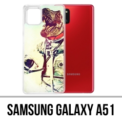 Custodia per Samsung Galaxy A51 - Dinosauro Animal Astronaut