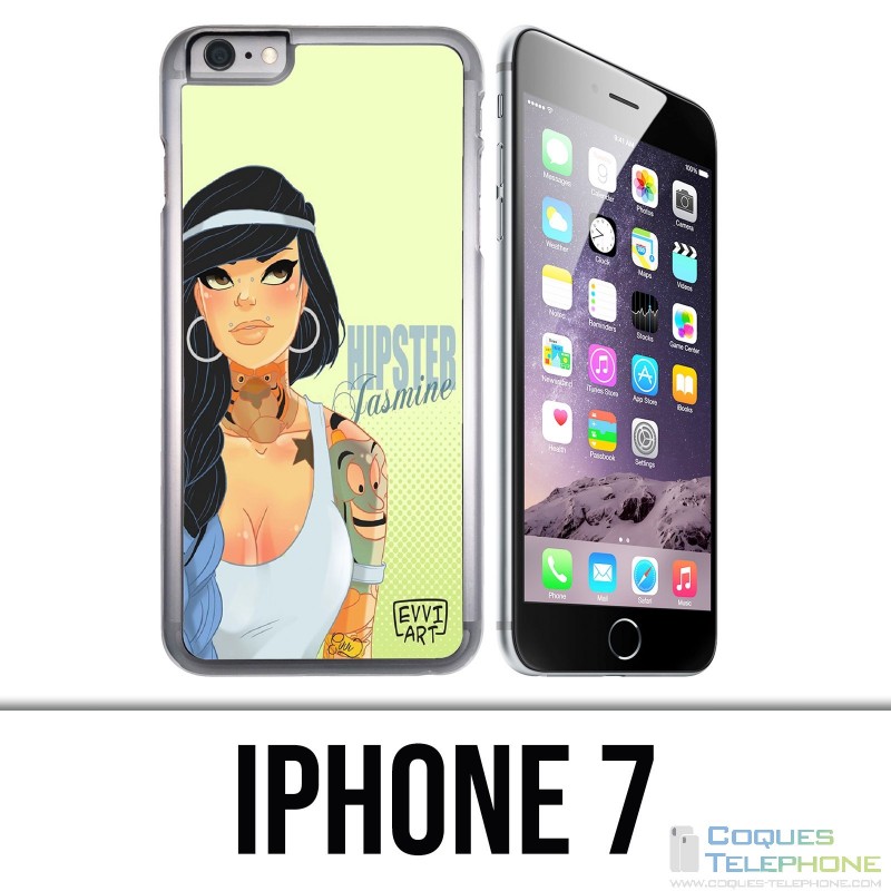 Coque iPhone 7 - Princesse Disney Jasmine Hipster