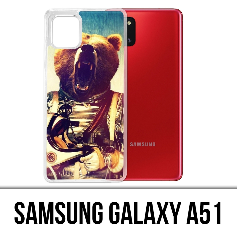 Custodia per Samsung Galaxy A51 - Orso astronauta