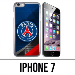 Funda iPhone 7 - Logotipo PSG Metal Cromo