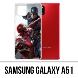 Coque Samsung Galaxy A51 - Captain America Vs Iron Man Avengers