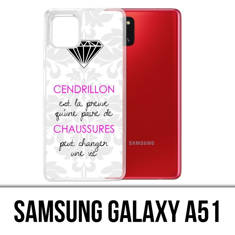 Custodia per Samsung Galaxy A51 - Citazione di Cenerentola