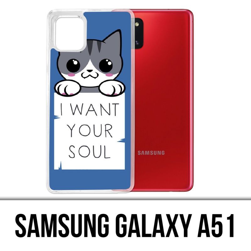 Custodie e protezioni Samsung Galaxy A51 - Gatto, voglio la tua anima