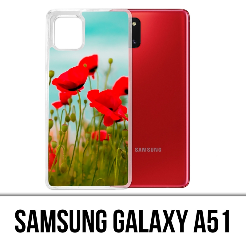 Coque Samsung Galaxy A51 - Coquelicots 2