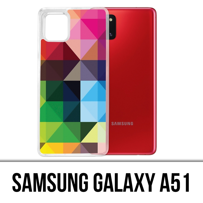 Custodia per Samsung Galaxy A51 - Cubi multicolori