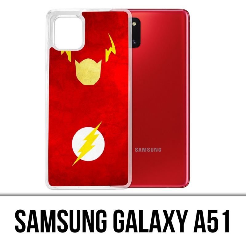 Custodia per Samsung Galaxy A51 - Dc Comics Flash Art Design