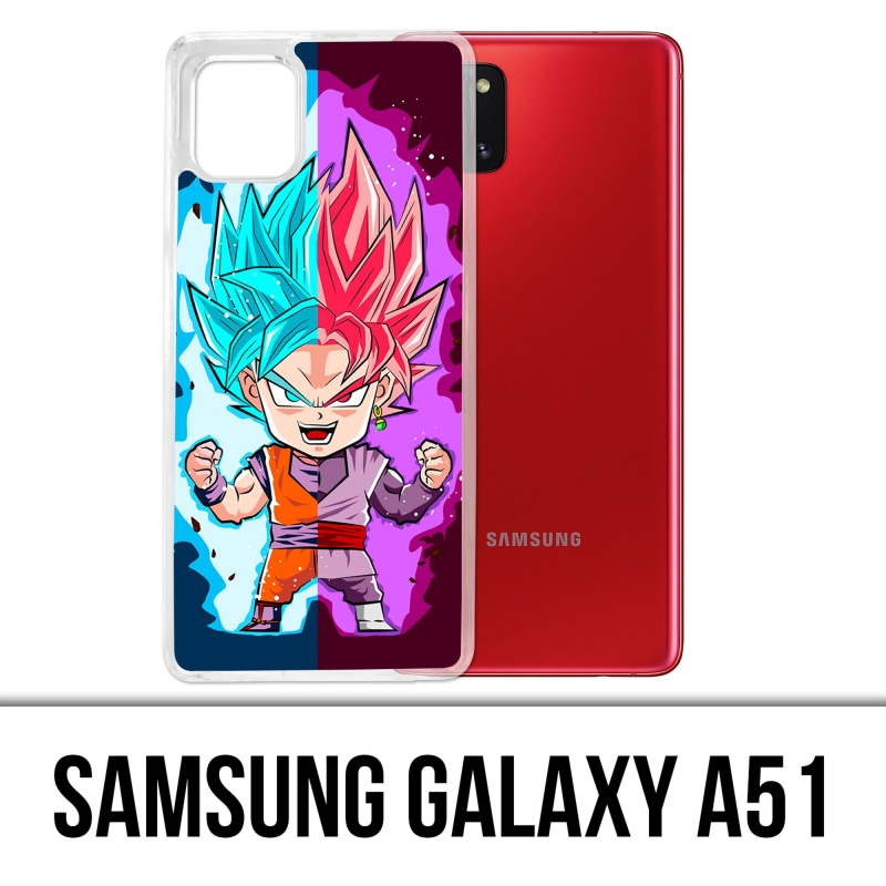 Custodia per Samsung Galaxy A51 - Dragon Ball Black Goku Cartoon