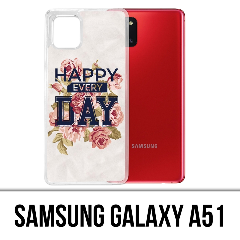 Funda Samsung Galaxy A51 - Rosas felices todos los días