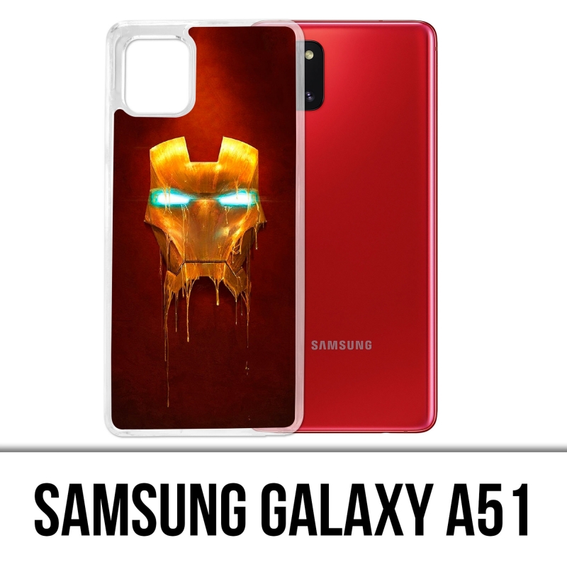 Funda Samsung Galaxy A51 - Iron Man Dorado