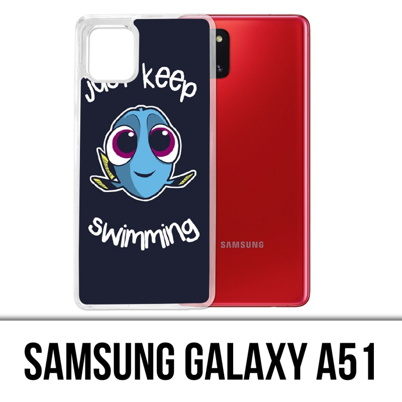 Samsung Galaxy A51 Case - Schwimmen Sie einfach weiter