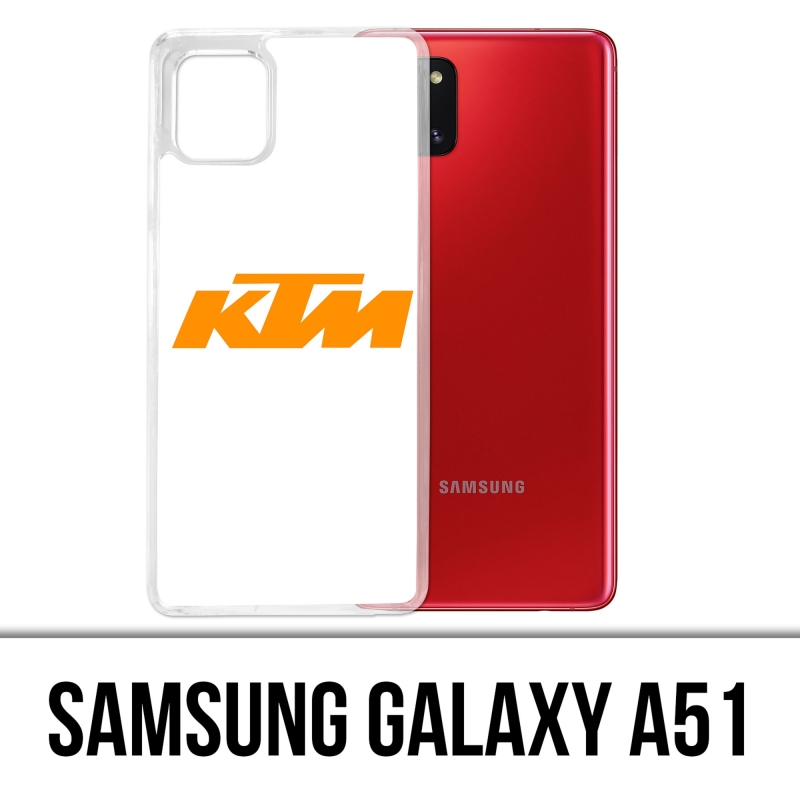 Samsung Galaxy A51 Case - Ktm Logo weißer Hintergrund