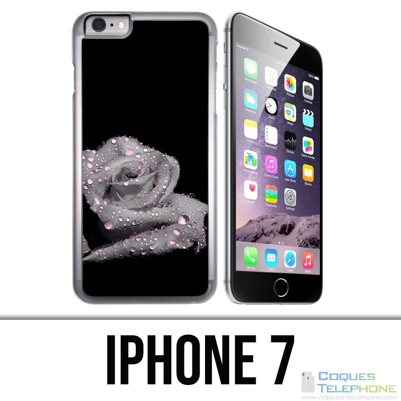 Custodia per iPhone 7 - Gocce rosa