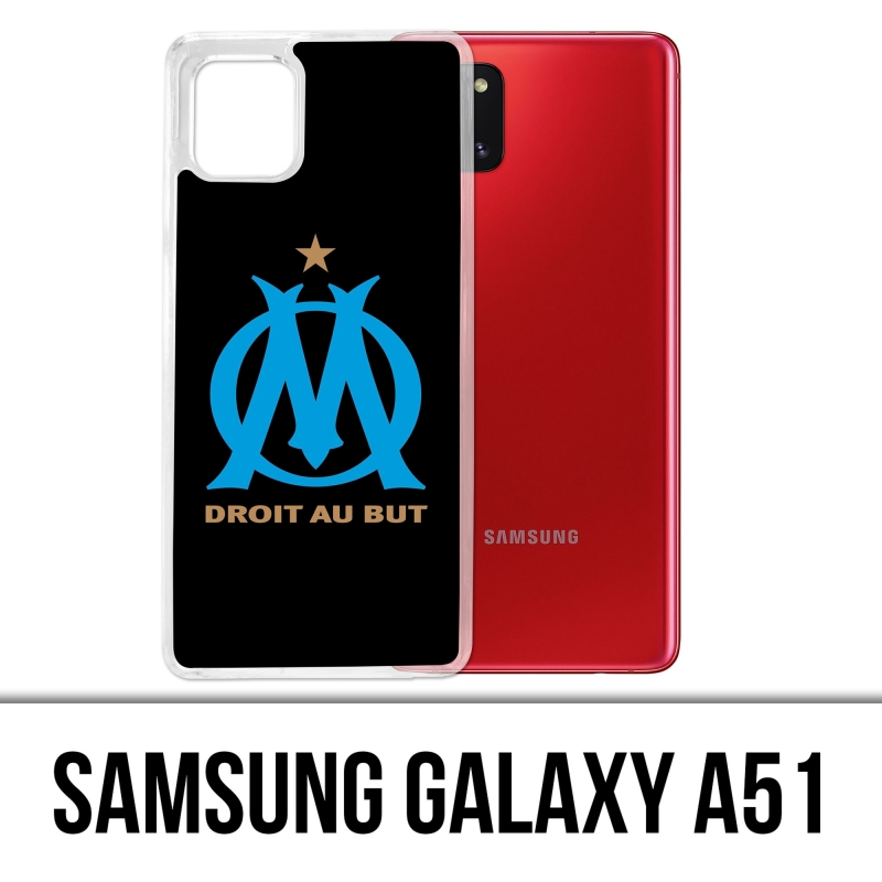 Custodia per Samsung Galaxy A51 - Om logo Marsiglia nera