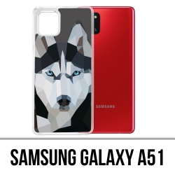 Custodia per Samsung Galaxy A51 - Wolf Husky Origami