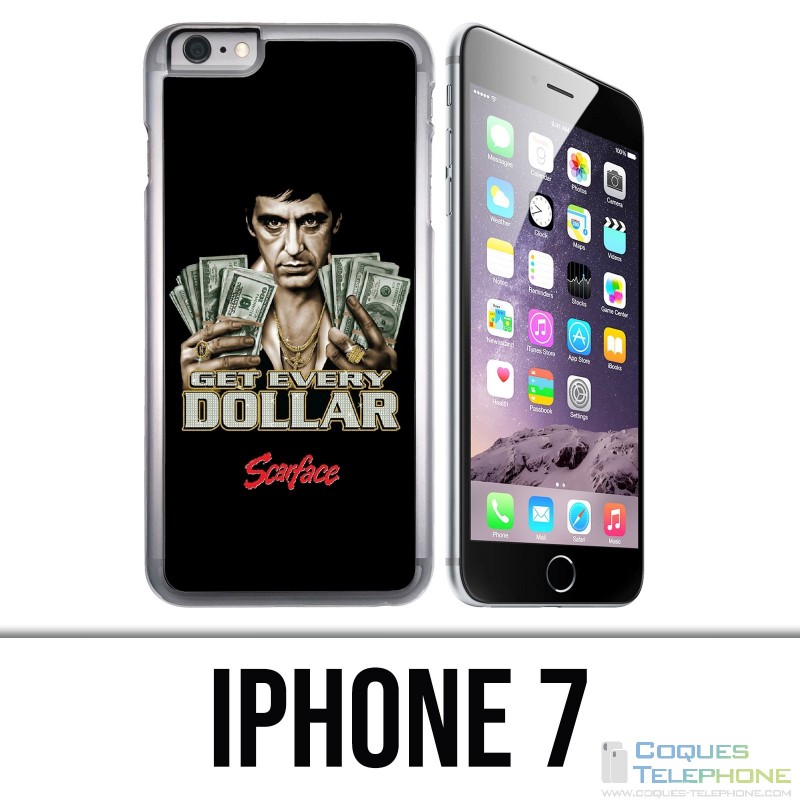Coque iPhone 7 - Scarface Get Dollars