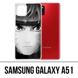 Custodia per Samsung Galaxy A51 - Naruto in bianco e nero
