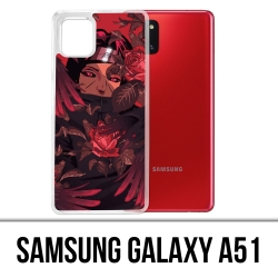 Coque Samsung Galaxy A51 - Naruto-Itachi-Roses