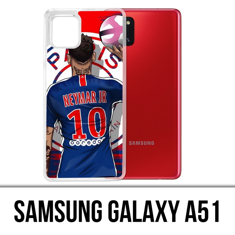 Coque Samsung Galaxy A51 - Neymar Psg Cartoon