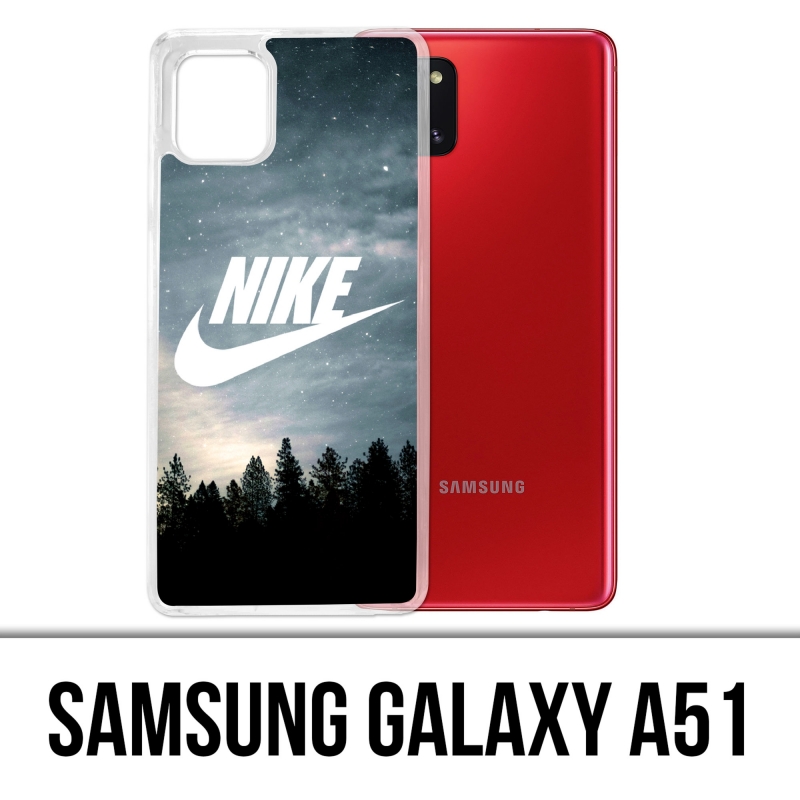 Samsung Galaxy A51 Case - Nike Logo Wood