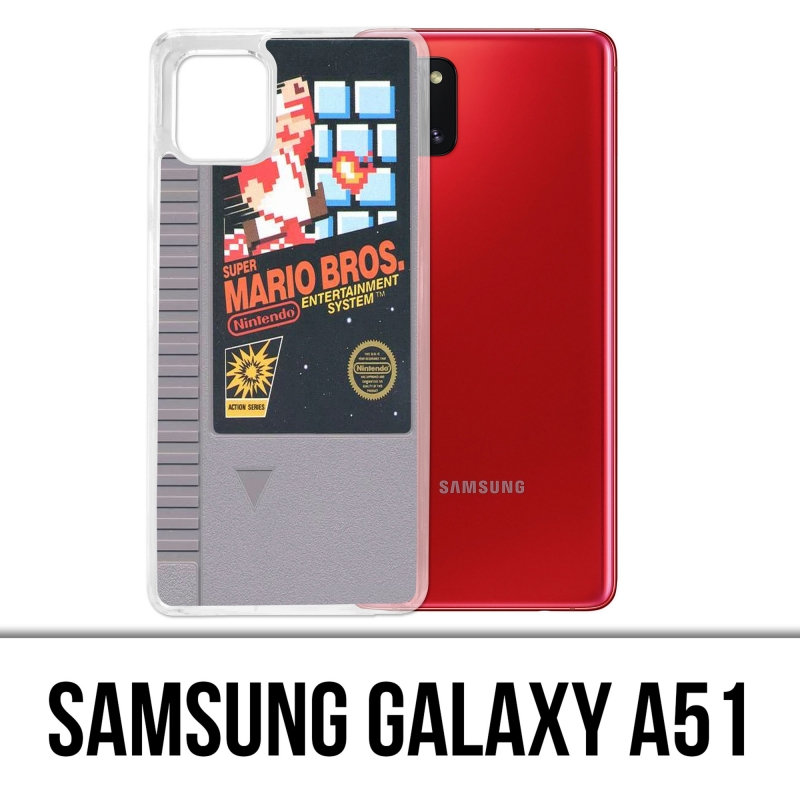 Custodia per Samsung Galaxy A51 - Cartuccia Nintendo Nes Mario Bros