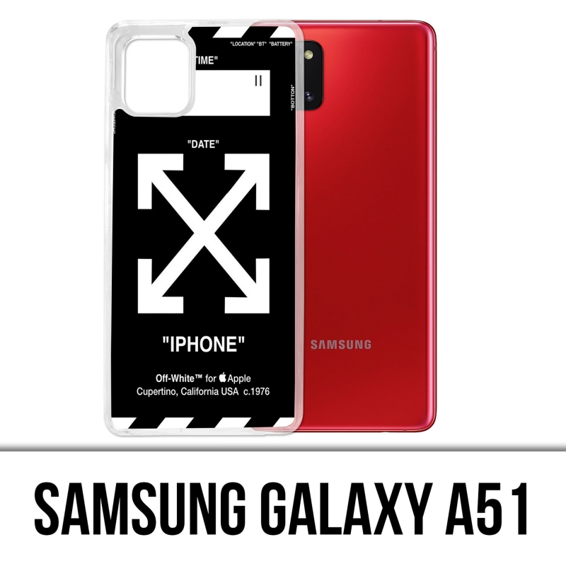 Funda Samsung Galaxy A51 - Blanco roto Negro