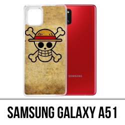 Funda Samsung Galaxy A51 - Logotipo Vintage de One Piece