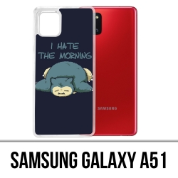 Custodia Samsung Galaxy A51 - Pokémon Snorlax Hate Morning
