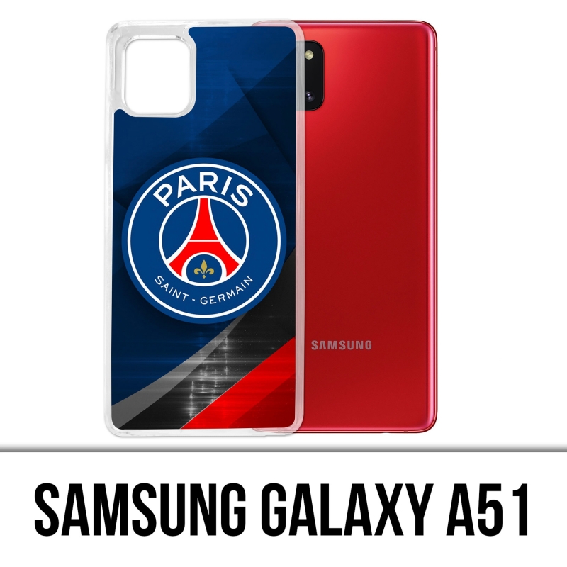 Funda Samsung Galaxy A51 - Logotipo Psg Metal Cromado