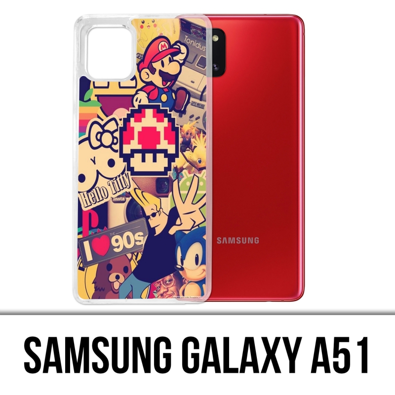 Funda Samsung Galaxy A51 - Pegatinas Vintage 90S