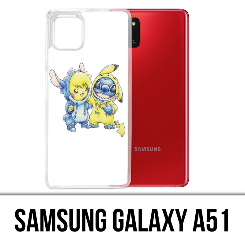 Samsung Galaxy A51 Case - Stich Pikachu Baby