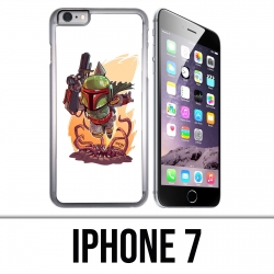 Custodia per iPhone 7 - Star Wars Boba Fett Cartoon