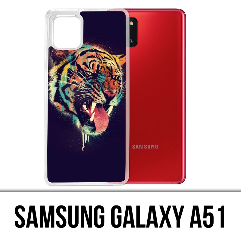 Coque Samsung Galaxy A51 - Tigre Peinture