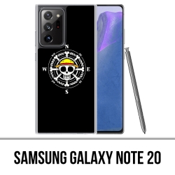 Funda Samsung Galaxy Note 20 - Brújula con logotipo de una pieza