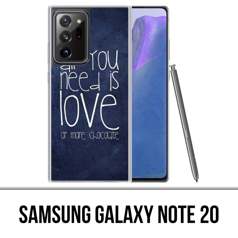Funda Samsung Galaxy Note 20 - Todo lo que necesitas es chocolate
