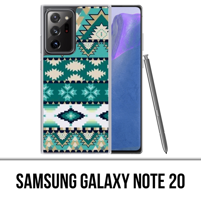 Coque Samsung Galaxy Note 20 - Azteque Vert