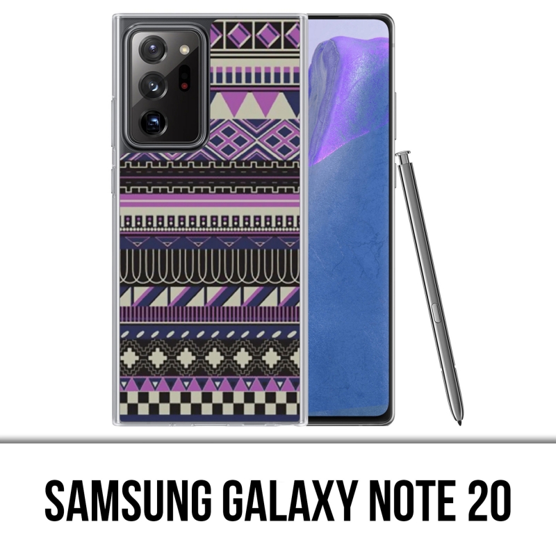 Custodia per Samsung Galaxy Note 20 - Viola azteco