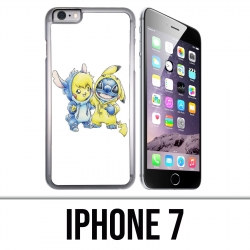Funda iPhone 7 - Stitch Pikachu Baby