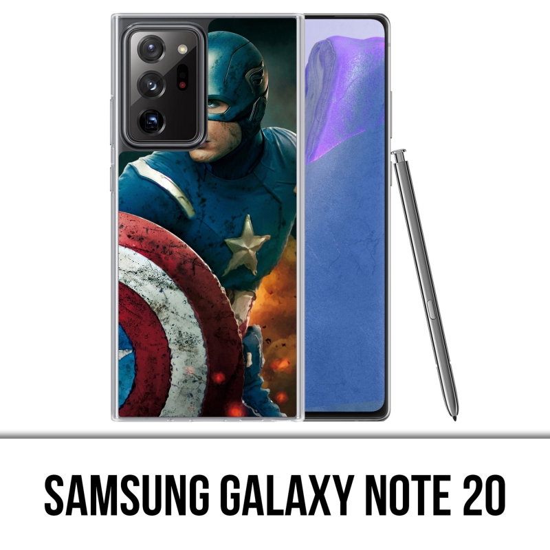 Custodia per Samsung Galaxy Note 20 - Captain America Comics Avengers