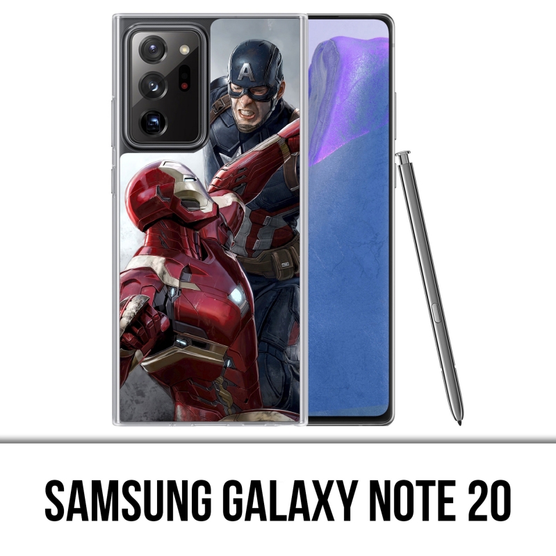 Samsung Galaxy Note 20 Case - Captain America gegen Iron Man Avengers